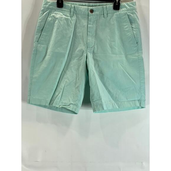 BONOBOS Men's Blue Sage Oxford Standard-Fit 9" Stretch Seasonal Chino Short SZ33 - Picture 1 of 11